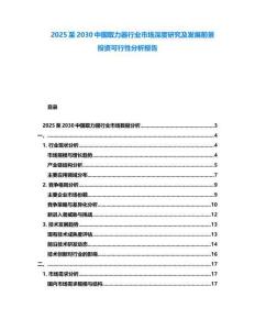 2025至2030中國取力器行業市場深度研究及發展前景投資可行性分析報告