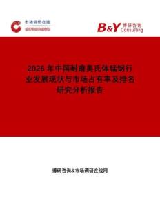 2026年中國耐磨奧氏體錳鋼行業發展現狀與市場占有率及排名研究分析報告