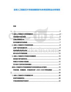 全球人工智能芯片市場發(fā)展現(xiàn)狀與未來投資機(jī)會分析報(bào)告