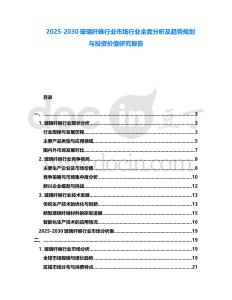 2025-2030玻璃纖維行業(yè)市場行業(yè)全面分析及趨勢規(guī)劃與投資價值研究報告