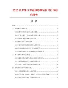 2026及未來5年麗株呼泰項目可行性研究報告