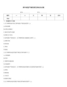 保外就醫嚴重疾病范圍相關試題