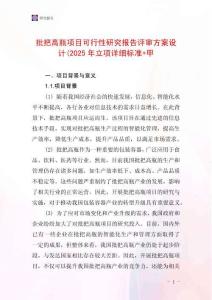 批把高瓶項(xiàng)目可行性研究報(bào)告評審方案設(shè)計(jì)(2025年立項(xiàng)詳細(xì)標(biāo)準(zhǔn)+甲