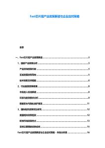Fast芯片组产业政策解读与企业应对策略