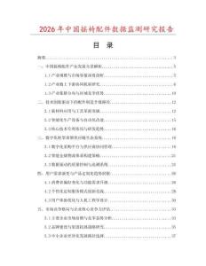 2026年中國搖椅配件數(shù)據(jù)監(jiān)測研究報(bào)告