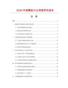 2026年避震墊行業(yè)深度研究報告