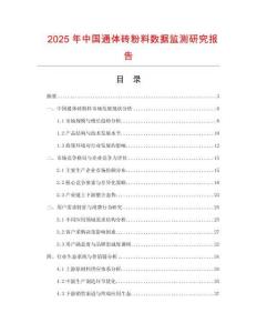 2025年中國通體磚粉料數(shù)據(jù)監(jiān)測研究報告