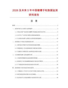 2026及未來5年中國鍵槽手輪數(shù)據(jù)監(jiān)測研究報告