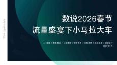 數說2026春節，流量盛宴下小馬拉大車報告-