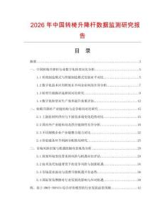 2026年中國轉椅升降桿數據監測研究報告