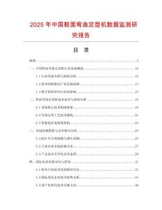 2025年中國鞋面彎曲定型機數據監測研究報告
