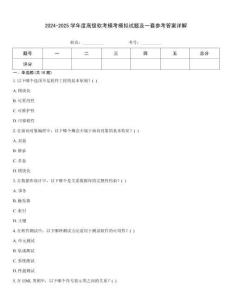 2024-2025學(xué)年度高級(jí)軟考?？寄M試題及一套參考答案詳解