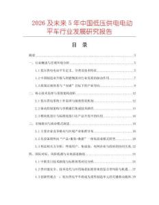 2026及未來5年中國低壓供電電動平車行業(yè)發(fā)展研究報告