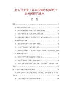 2026及未來5年中國錦綸伸縮帶行業發展研究報告