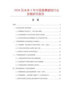 2026及未來5年中國香熏蠟燭行業(yè)發(fā)展研究報告