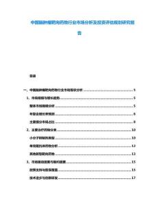中國(guó)腦腫瘤靶向藥物行業(yè)市場(chǎng)分析及投資評(píng)估規(guī)劃研究報(bào)告