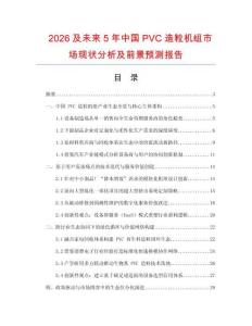 2026及未來5年中國PVC造粒機組市場現狀分析及前景預測報告