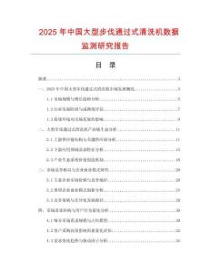 2025年中國大型步伐通過式清洗機數據監測研究報告