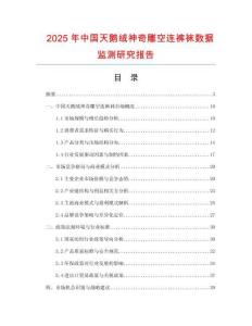 2025年中國天鵝絨神奇雕空連褲襪數(shù)據(jù)監(jiān)測研究報告