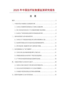 2025年中國拉桿缸數據監測研究報告