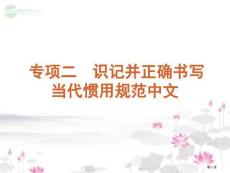 书写现代常用规范汉字新人教版