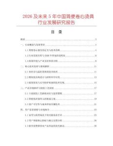 2026及未來(lái)5年中國(guó)簡(jiǎn)便卷心燙具行業(yè)發(fā)展研究報(bào)告