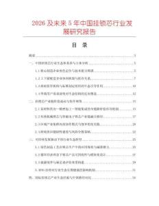 2026及未来5年中国挂锁芯行业发展研究报告