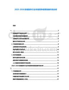 2025-2030影視制作行業(yè)市場(chǎng)競(jìng)爭政策發(fā)展市場(chǎng)分析