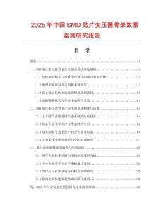 2025年中國SMD貼片變壓器骨架數據監測研究報告