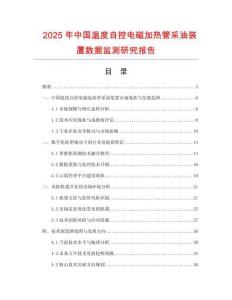 2025年中國(guó)溫度自控電磁加熱管采油裝置數(shù)據(jù)監(jiān)測(cè)研究報(bào)告