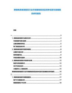 跨境電商海淘報(bào)告行業(yè)市場(chǎng)敏銳檢測(cè)及競(jìng)爭(zhēng)實(shí)踐與發(fā)展勝負(fù)研究報(bào)告