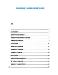 特種玻璃材料行業發展動態及政策支持報告