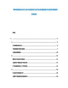 特種陶瓷材料行業市場現狀分析及發展趨勢與競爭策略研究報告