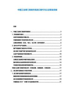 中國工業(yè)閥門高端市場進口替代與認證壁壘突破