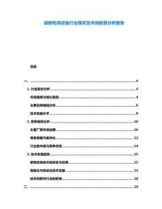 磁粉檢測設備行業(yè)現狀及市場前景分析報告