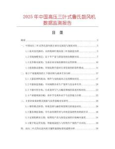2025年中國(guó)高壓三葉式魯氏鼓風(fēng)機(jī)數(shù)據(jù)監(jiān)測(cè)報(bào)告