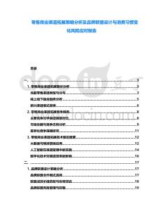 零售商業(yè)渠道拓展策略分析及品牌聯(lián)盟設(shè)計(jì)與消費(fèi)習(xí)慣變化風(fēng)險(xiǎn)應(yīng)對(duì)報(bào)告