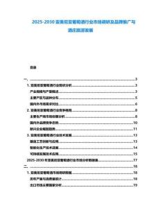 2025-2030亞美尼亞葡萄酒行業(yè)市場(chǎng)調(diào)研及品牌推廣與酒莊旅游發(fā)展