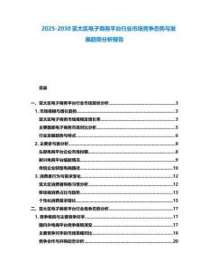 2025-2030亞太區(qū)電子商務(wù)平臺(tái)行業(yè)市場(chǎng)競(jìng)爭(zhēng)態(tài)勢(shì)與發(fā)展趨勢(shì)分析報(bào)告