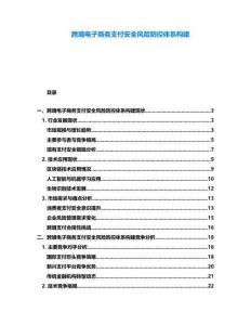 跨境電子商務支付安全風險防控體系構建