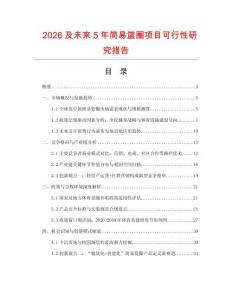 2026及未來5年簡易籃圈項目可行性研究報告