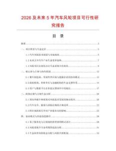 2026及未來(lái)5年汽車風(fēng)輪項(xiàng)目可行性研究報(bào)告