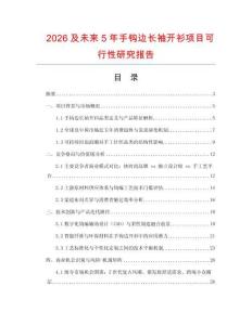 2026及未來(lái)5年手鉤邊長(zhǎng)袖開(kāi)衫項(xiàng)目可行性研究報(bào)告