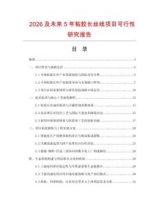 2026及未來(lái)5年粘膠長(zhǎng)絲線項(xiàng)目可行性研究報(bào)告