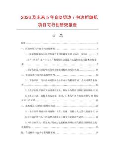 2026及未來5年自動切邊／包邊絎縫機項目可行性研究報告