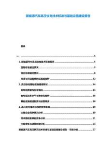 新能源汽車高壓快充技術(shù)標(biāo)準(zhǔn)與基礎(chǔ)設(shè)施建設(shè)報告