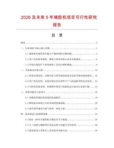 2026及未來5年裱膠機項目可行性研究報告