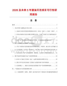2026及未來(lái)5年滾涂天花項(xiàng)目可行性研究報(bào)告