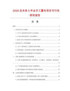 2026及未來(lái)5年全手工廈布項(xiàng)目可行性研究報(bào)告