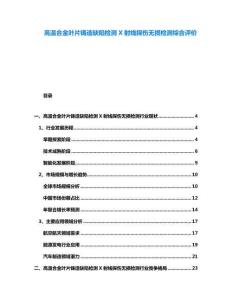 高溫合金葉片鑄造缺陷檢測(cè)X射線探傷無損檢測(cè)綜合評(píng)價(jià)